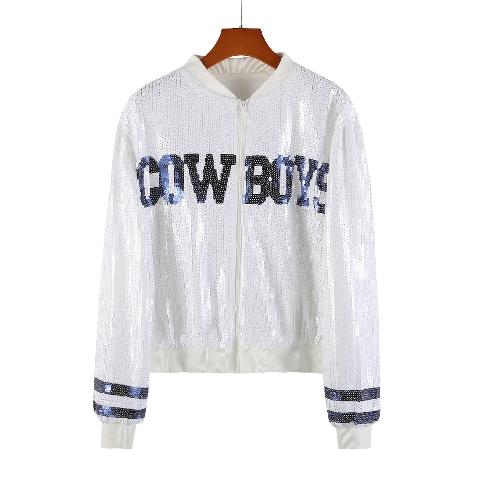 Dallas Cowboys Sequin Sparkly Jacket